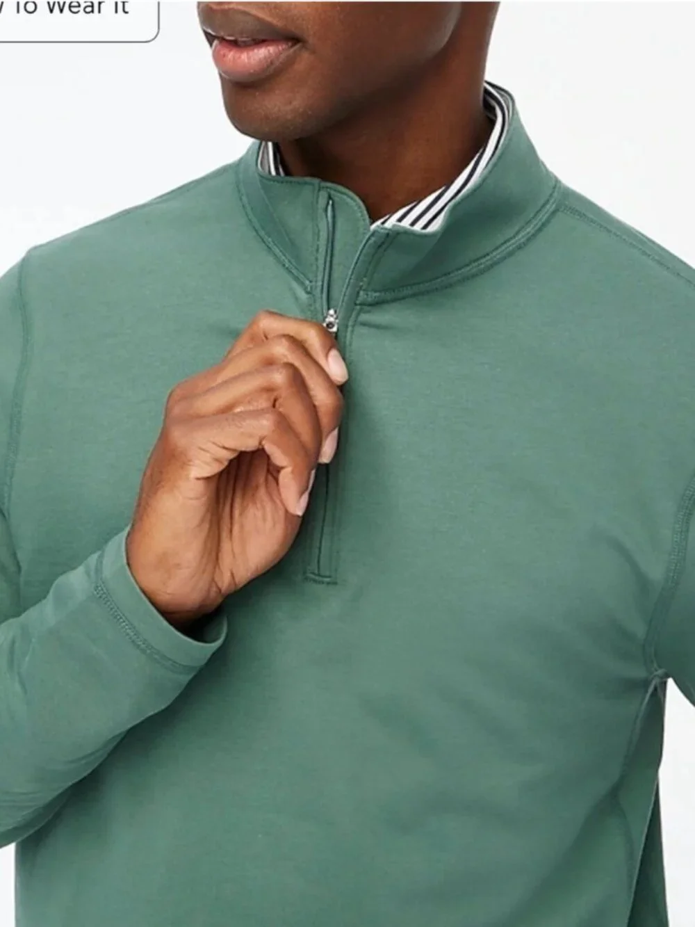 J. CREW Men's‎ EUC Performance Half-Zip Pullover Long Sleeve | Size XL